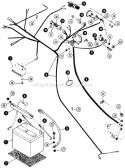 Electrical System Diagram and Parts List for 80828 Snapper Lawn Tractor