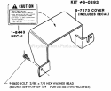 Rear PTO Shield Kit 60393 Diagram and Parts List for 80828 Snapper Lawn Tractor