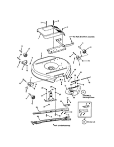 30 Inch Cutting Deck/Deflector Diagram and Parts List for 7800104 Snapper Lawn Mower