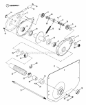 Chain Case LH Fender Diagram and Parts List for  Snapper Lawn Tractor