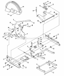 Rails Lift Arms Cam Lift Diagram and Parts List for  Snapper Lawn Tractor