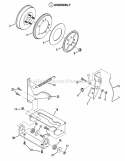 Smooth Clutch Assembly Diagram and Parts List for  Snapper Lawn Tractor