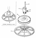 Drive Disc Assembly Diagram and Parts List for  Snapper Lawn Tractor