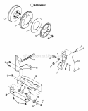 Smooth Clutch Assembly Diagram and Parts List for  Snapper Lawn Tractor