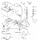Electrical Systems Diagram and Parts List for  Snapper Lawn Tractor
