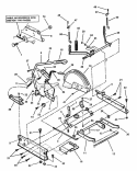 Rails Lift Arms Cam Lift Diagram and Parts List for  Snapper Lawn Tractor