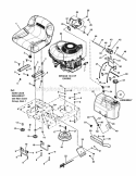 Engine Group Diagram and Parts List for 7800785 Snapper Lawn Tractor