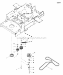 Pump Drive Group Diagram and Parts List for 5900775 Snapper Lawn Tractor