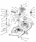 38 Cutting Deck Belts  Brakes Diagram and Parts List for 84270 Snapper Lawn Tractor