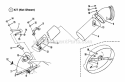 Bag-N-Wagon Accessory Diagram and Parts List for  Snapper Lawn Mower