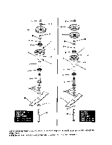 Deck spindle Diagram and Parts List for  Snapper Lawn Mower