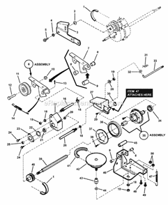 Drive System Self-Propelled Diagram and Parts List for 7800038 Snapper Lawn Mower