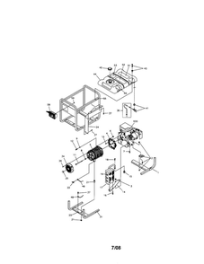 Main Unit Diagram and Parts List for  Snapper Generator