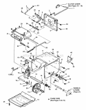 Frame Traction Drive Diagram and Parts List for  Snapper Snow Blower