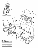 Chain Case (Traction Drive) Diagram and Parts List for  Snapper Snow Blower