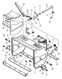 Collector Housing Diagram and Parts List for  Snapper Snow Blower