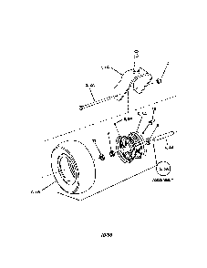 Caster wheel Diagram and Parts List for  Snapper Lawn Mower