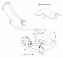 Side Chute Adapter Diagram and Parts List for  Snapper Lawn Mower