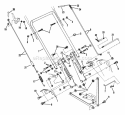 Middle  Lower Handles - Self Propelled Diagram and Parts List for  Snapper Lawn Mower