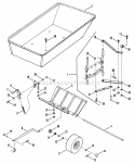 Bag-N-Wagon Accessory (Part 2) Diagram and Parts List for  Snapper Lawn Tractor