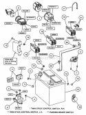 Electrical Components (Except Wiring) Diagram and Parts List for  Snapper Lawn Tractor