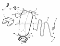 Discharge Chute Diagram and Parts List for  Snapper Snow Blower
