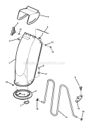 Discharge Chute Diagram and Parts List for 7800000 Snapper Snow Blower