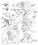 Engine Pulleys Idler (7-12 8 8-12 Hp Briggs) Diagram and Parts List for 7800000 Snapper Snow Blower