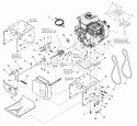 Engine Group Diagram and Parts List for 1695328 Snapper Snow Blower