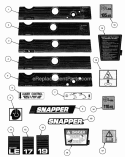 Decals (95 Model Year  Later) Pt 1 Diagram and Parts List for 84675 Snapper Snow Blower