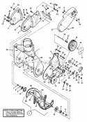 Auger Housing Drive System Chassis Diagram and Parts List for 84675 Snapper Snow Blower