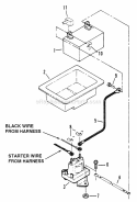 Electrical Components Diagram and Parts List for  Snapper Lawn Tractor
