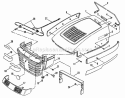 Hood Bumper Headlights  Components Diagram and Parts List for  Snapper Lawn Tractor