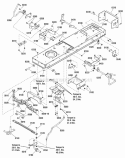 Frame  Front Axle Group Diagram and Parts List for 2690808 Snapper Lawn Tractor
