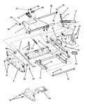 Rails Lift Arms Cam Lift (Series 17) Diagram and Parts List for 82519 Snapper Lawn Tractor