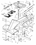 Front End Steering (Part 1) Diagram and Parts List for  Snapper Lawn Tractor