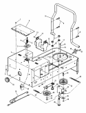 Rear Frame Assembly Diagram and Parts List for  Snapper Lawn Tractor