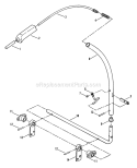 BrakeClutch Lever Assembly Diagram and Parts List for  Snapper Lawn Tractor
