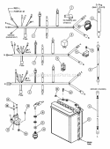 Electrical Components Diagram and Parts List for  Snapper Lawn Tractor