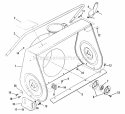 Collector Housing (1 Piece Weldment) Diagram and Parts List for  Snapper Snow Blower
