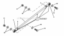 Hydro Pump Linkage Diagram and Parts List for  Snapper Lawn Tractor