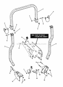 Roll Bar Protective Structure Diagram and Parts List for  Snapper Lawn Tractor