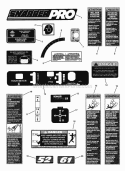 Decals Diagram and Parts List for  Snapper Lawn Tractor