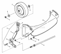 Front Wheels Bracket Latches Diagram and Parts List for  Snapper Lawn Mower