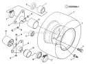 Wheels-Rear Diagram and Parts List for  Snapper Lawn Tractor