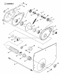 Chain Case LH Fender Diagram and Parts List for  Snapper Lawn Tractor