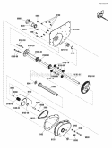 Differential Assembly Diagram and Parts List for  Snapper Lawn Tractor
