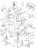 42 Cutting Deck  Components Diagram and Parts List for 80548 Snapper Lawn Tractor