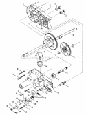 Transmission - Service Parts List Diagram and Parts List for 80548 Snapper Lawn Tractor