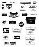 Decals (Part 1) Diagram and Parts List for 90S Snapper Lawn Mower
